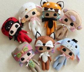  Peek-a-Boo Pals - You Choose Two Patterns