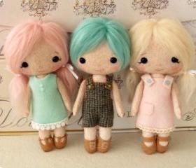 Cotton Candy Dolls pdf Pattern