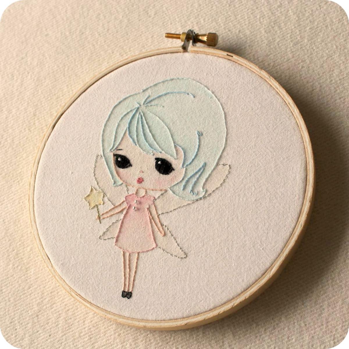 Embroidered Fairy Pdf Pattern on Luulla