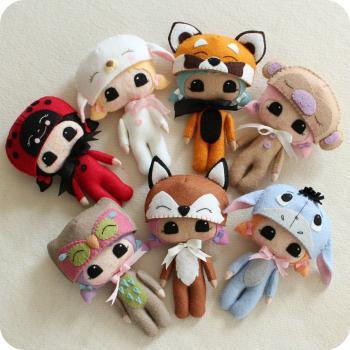  Peek-a-Boo Pals - You Choose Two Patterns