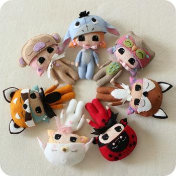  Peek-a-Boo Pals - You Choose Four Patterns